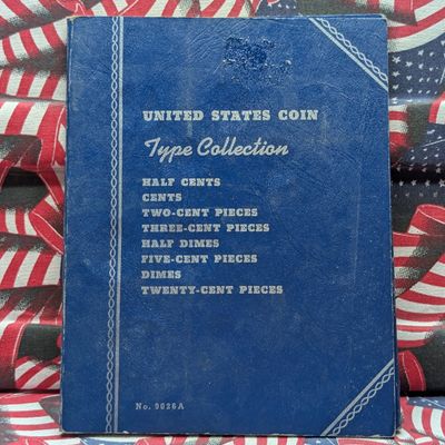 Partial U.S. Coin Collection Whitman Folder, 22 Mixed Variety of Coins - Includes (5) 90% Silver Coins, (1) 75% Silver Coin, & (1)...