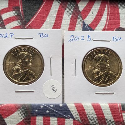 2012-P&D Sacagawea Dollar Coins