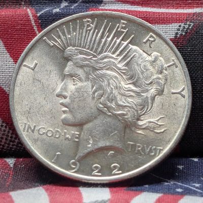 1922 Peace 90% Silver Dollar