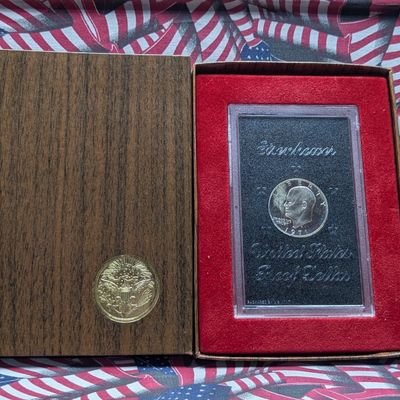 1971-S Eisenhower 40% Silver Proof Dollar In OGP