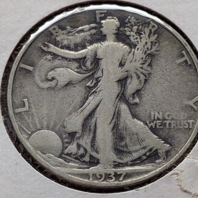 1937-D Walking Liberty 90% Silver Half Dollar