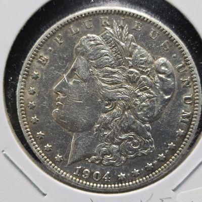 1904 Morgan 90% Silver Dollar - VAM - XF