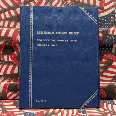 Partial Lincoln Head Cent Whitman Folder 1916 to 1940, 21 Coins