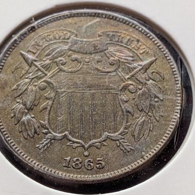 1865 Two Cent Piece - Unc.