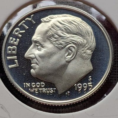Sale Photo Thumbnail #209: 1995-S Proof Roosevelt  90% Silver Dime, Better Date
