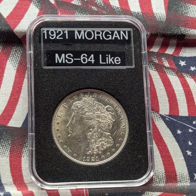 Sale Photo Thumbnail #199: 1921 Morgan 90% Silver Dollar - MS