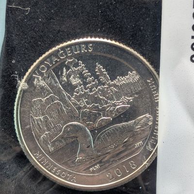 Sale Photo Thumbnail #123: 2018-P America The Beautiful  "Voyageurs" Washington Quarter - Littleton UNC 60