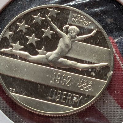Sale Photo Thumbnail #154: 1992-S "Proof" Clad Olympic Commemorative Half Dollar, Only 519K minted