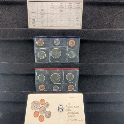 Sale Photo Thumbnail #39: 1992-P&D U.S. Mint Unc. Coin Set in OGP w/ COA