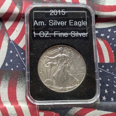 Sale Photo Thumbnail #198: 2015 American Silver Eagle One Troy Oz. .999 Fine Silver