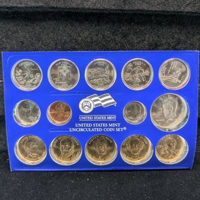 Sale Photo Thumbnail #281: 2008-P Only U.S. Mint Unc. Coin Set with State Quarters, Presidential Dollars, & Sacagawea Dollar in OGP W/ COA