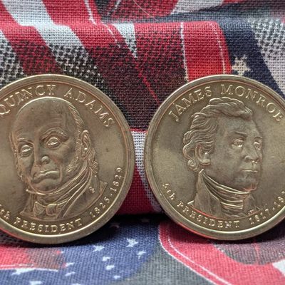Sale Photo Thumbnail #328: 2008-P John Quincy Adams and James Monroe Presidential Dollars