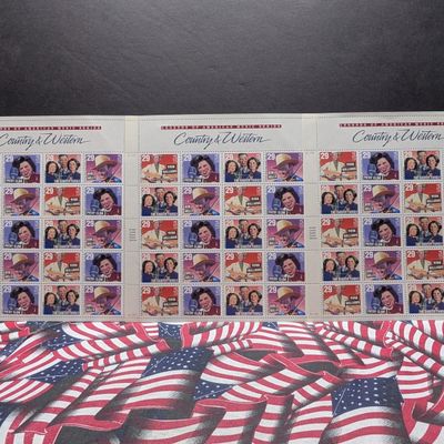 Sale Photo Thumbnail #327: (3) Sheets of 20 Country & Western 29 Cent Stamps, $17.40 Face Value
