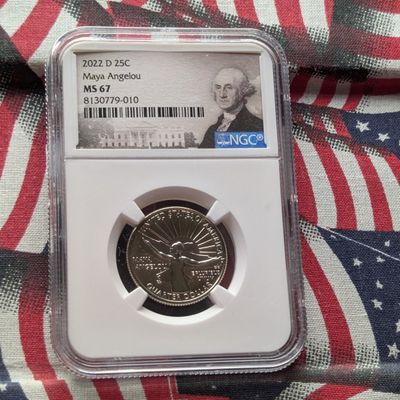 Sale Photo Thumbnail #161: 2022-D Maya Angelou Womens Quarter NGC MS 67