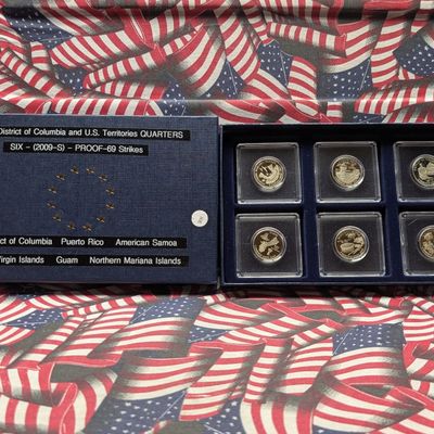 Sale Photo Thumbnail #206: 2009-S Proof District of Columbia & U.S. Territorial Quarters Set - 6 Coins