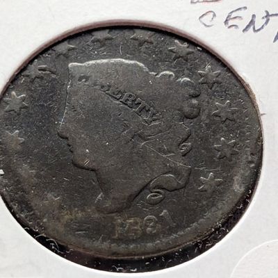 Sale Photo Thumbnail #246: 1831 Coronet Head Large Cent