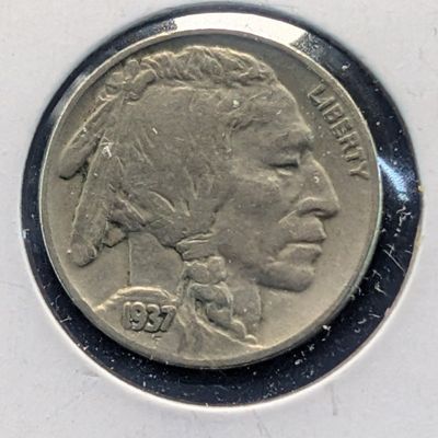 Sale Photo Thumbnail #265: 1937 Indian Head Buffalo Nickel