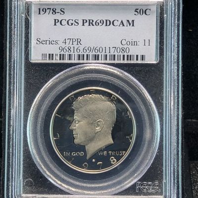 Sale Photo Thumbnail #339: 1978-S Kennedy Half Dollar PCGS PR69DCAM