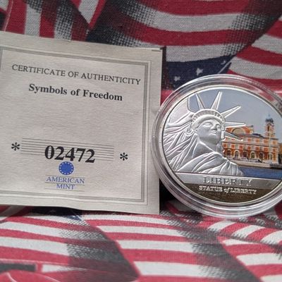 Sale Photo Thumbnail #9: 2012 American Mint Symbols of Freedom – Liberty, PROOF, Silver Plated