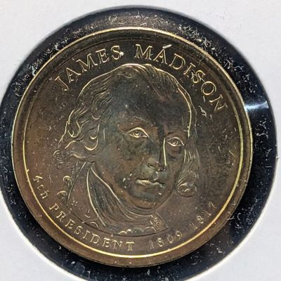 Sale Photo Thumbnail #158: 2007-D James Madison Presidential Dollar