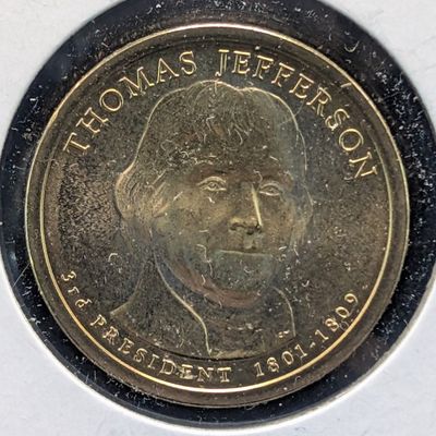 Sale Photo Thumbnail #144: 2007-D Thomas Jefferson Presidential Dollar