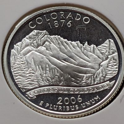 Sale Photo Thumbnail #282: 2006-S Proof State 90% Silver Quarter, Colorado (CO)