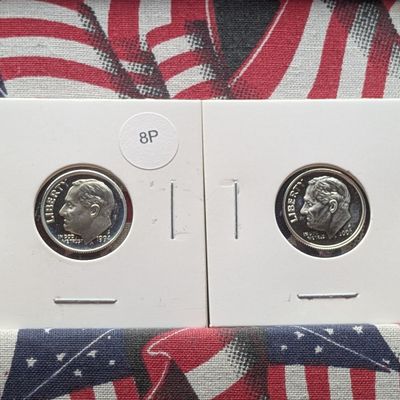 Sale Photo Thumbnail #54: 1994-S & 2006-S 90% Silver Proof Roosevelt Dimes