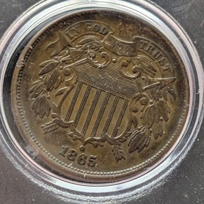 Sale Photo Thumbnail #83: 1865 Two Cent Piece