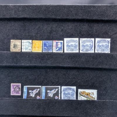 Sale Photo Thumbnail #350: (13) Assorted High Value U.S. Stamps