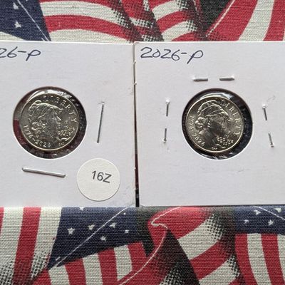 Sale Photo Thumbnail #112: (2) 2026-P Uncirculated 250TH Anniversary Dimes