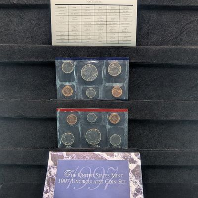 Sale Photo Thumbnail #11: 1997-P&D U.S. Mint Unc. Coin Set in OGP w/ COA