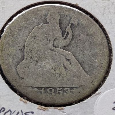 Sale Photo Thumbnail #175: 1853-O Seated Liberty 90% Silver Half Dollar, "Arrows & Rays"
