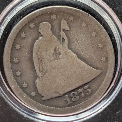 Sale Photo Thumbnail #90: 1875-S Twenty Cent 90% Silver Piece