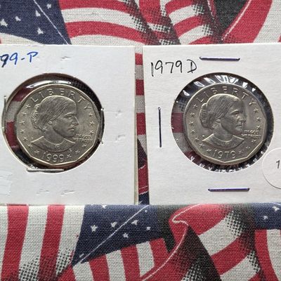 Sale Photo Thumbnail #105: 1979-D & 1999-P "Proof" Susan B. Anthony Dollars
