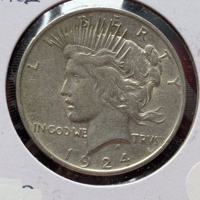Sale Photo Thumbnail #189: 1924 Peace 90% Silver Dollar