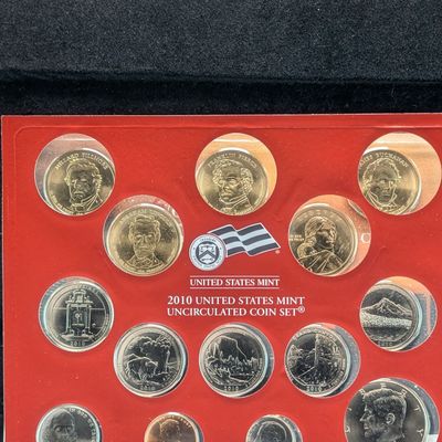 Sale Photo Thumbnail #208: 2010-D Only U.S. Mint Unc. Coin Set with ATB Quarters, Presidential Dollars, & Sacagawea Dollar In OGP