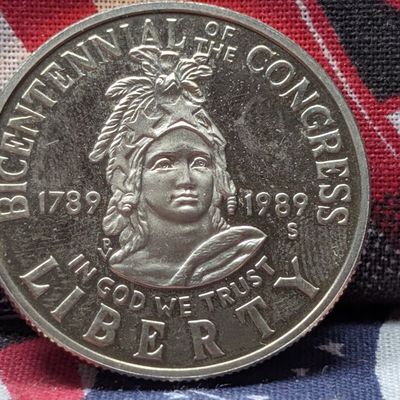 Sale Photo Thumbnail #140: 1989-S "Proof" Bicentennial of The Congress Commemorative Half Dollar