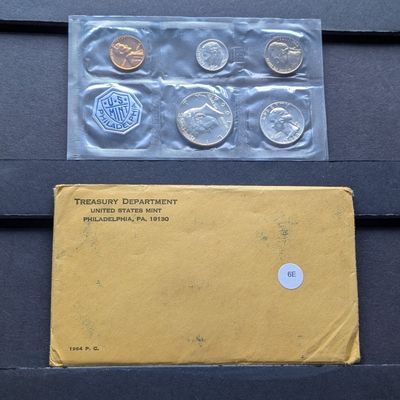Sale Photo Thumbnail #37: 1964 U.S. Mint Proof Set in OGP - Includes (3) 90% Silver Coins