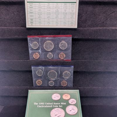 Sale Photo Thumbnail #32: 1993-P&D U.S. Mint Unc. Coin Set in OGP w/ COA