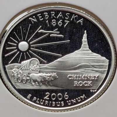 Sale Photo Thumbnail #68: 2006-S Proof State 90% Silver Quarter, Nebraska (NE)