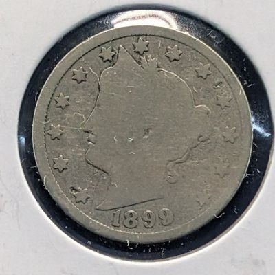 Sale Photo Thumbnail #271: 1899 Liberty Head V Nickel