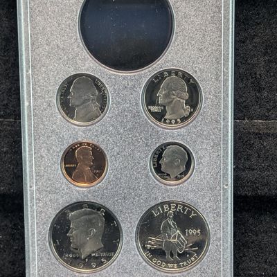 Sale Photo Thumbnail #172: 1995-S Prestige U.S. Proof Set in Acrylic Case, No Box, No Silver Coin