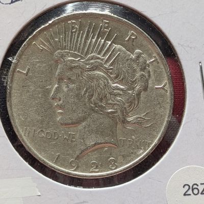 Sale Photo Thumbnail #182: 1923 Peace 90% Silver Dollar