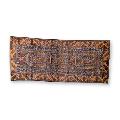 Sale Photo Thumbnail #125: Tribal Geometric Traditional Hand Knotted Wool Rug