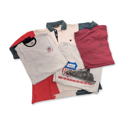 Sale Photo Thumbnail #626: 4pc Vintage Union Pacific Railroad T-Shirts and Polo Shirts