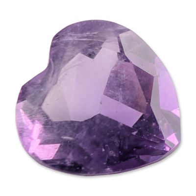 Sale Photo Thumbnail #576: Loose Heart-Shaped Amethyst Gemstone