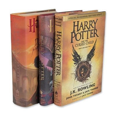 Sale Photo Thumbnail #433: 3pc J.K. Rowling Harry Potter Hardcover Books