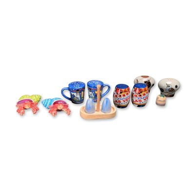 Sale Photo Thumbnail #550: 12pc Travel Souvenir Salt and Pepper Shakers