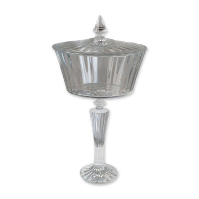 Sale Photo Thumbnail #226: Baccarat Mathias Mille Nuits Crystal Tall Lidded Compote