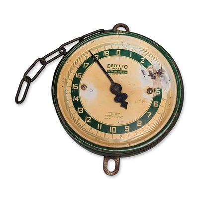 Sale Photo Thumbnail #556: Detecto-Wate Painted Metal Hanging Scale